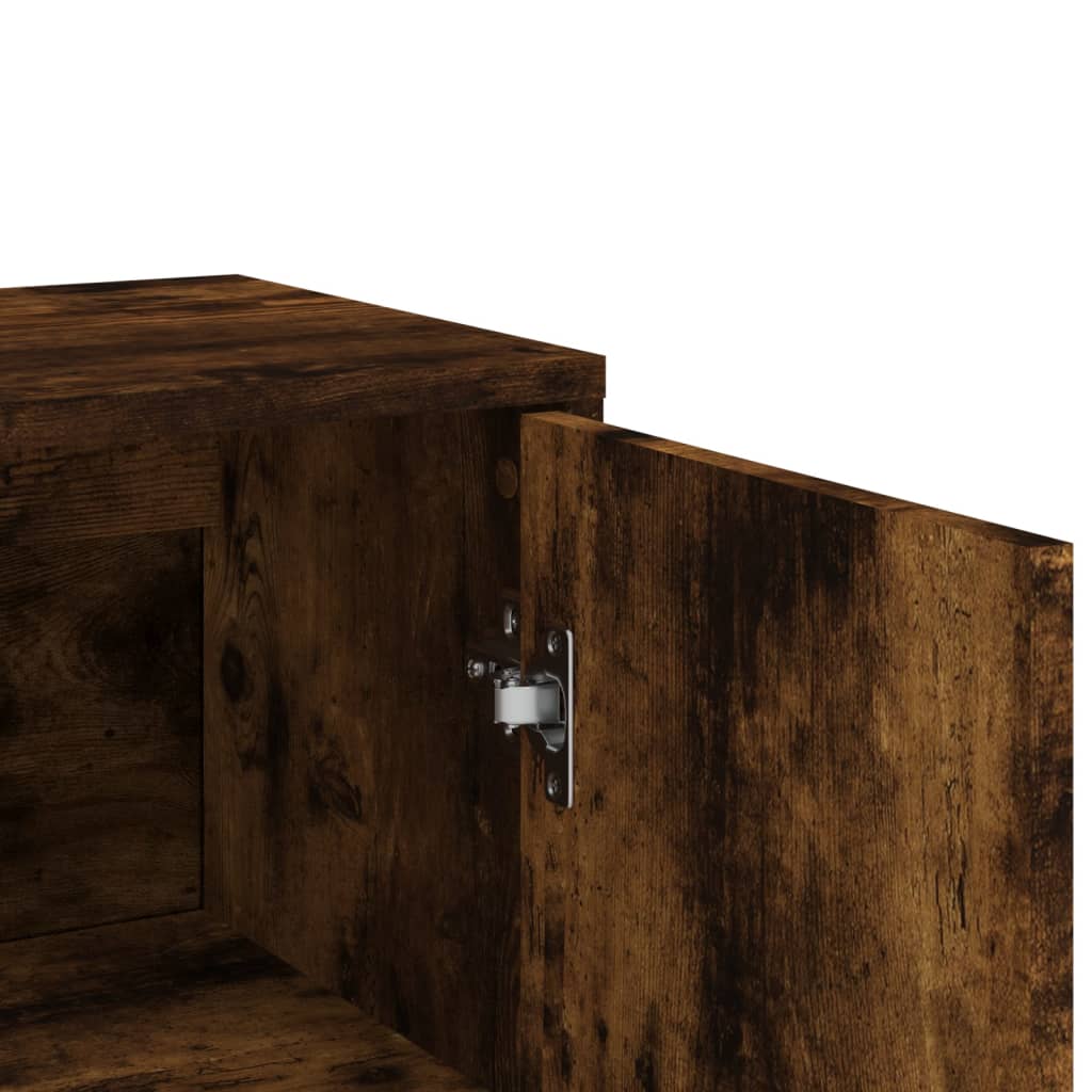 Dressoir 60x31x84 cm bewerkt hout gerookt eikenkleurig is nu te koop bij PeponiXL, paradijselijk wonen!
