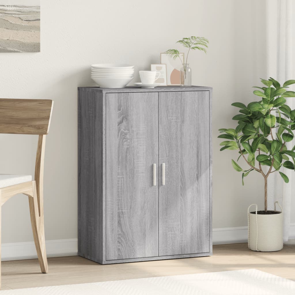 Dressoir 60x31x84 cm bewerkt hout grijs sonoma is nu te koop bij PeponiXL, paradijselijk wonen!