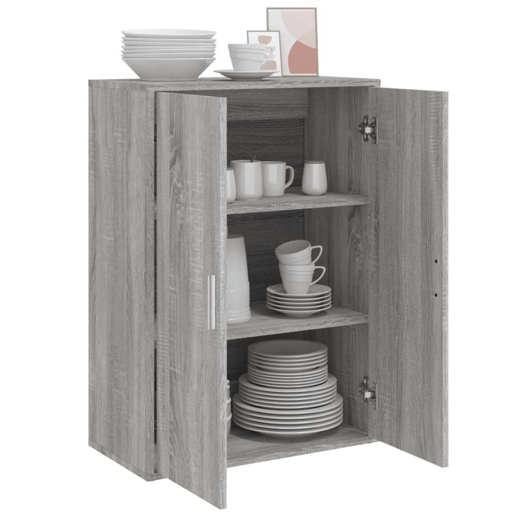 Dressoir 60x31x84 cm bewerkt hout grijs sonoma is nu te koop bij PeponiXL, paradijselijk wonen!