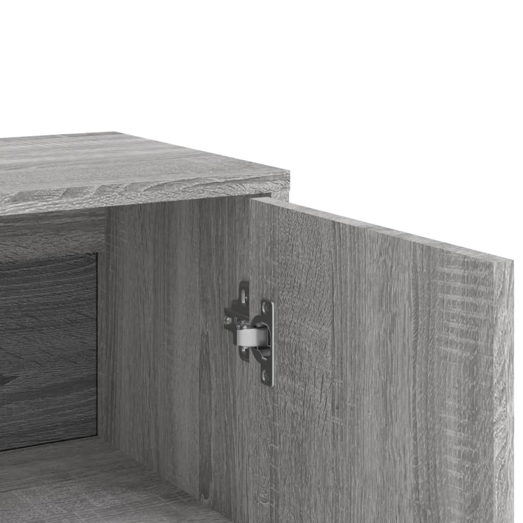 Dressoir 60x31x84 cm bewerkt hout grijs sonoma is nu te koop bij PeponiXL, paradijselijk wonen!