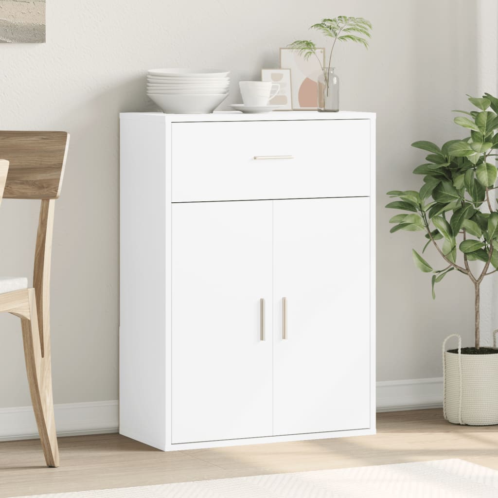 Dressoir 60x30x84 cm bewerkt hout wit is nu te koop bij PeponiXL, paradijselijk wonen!