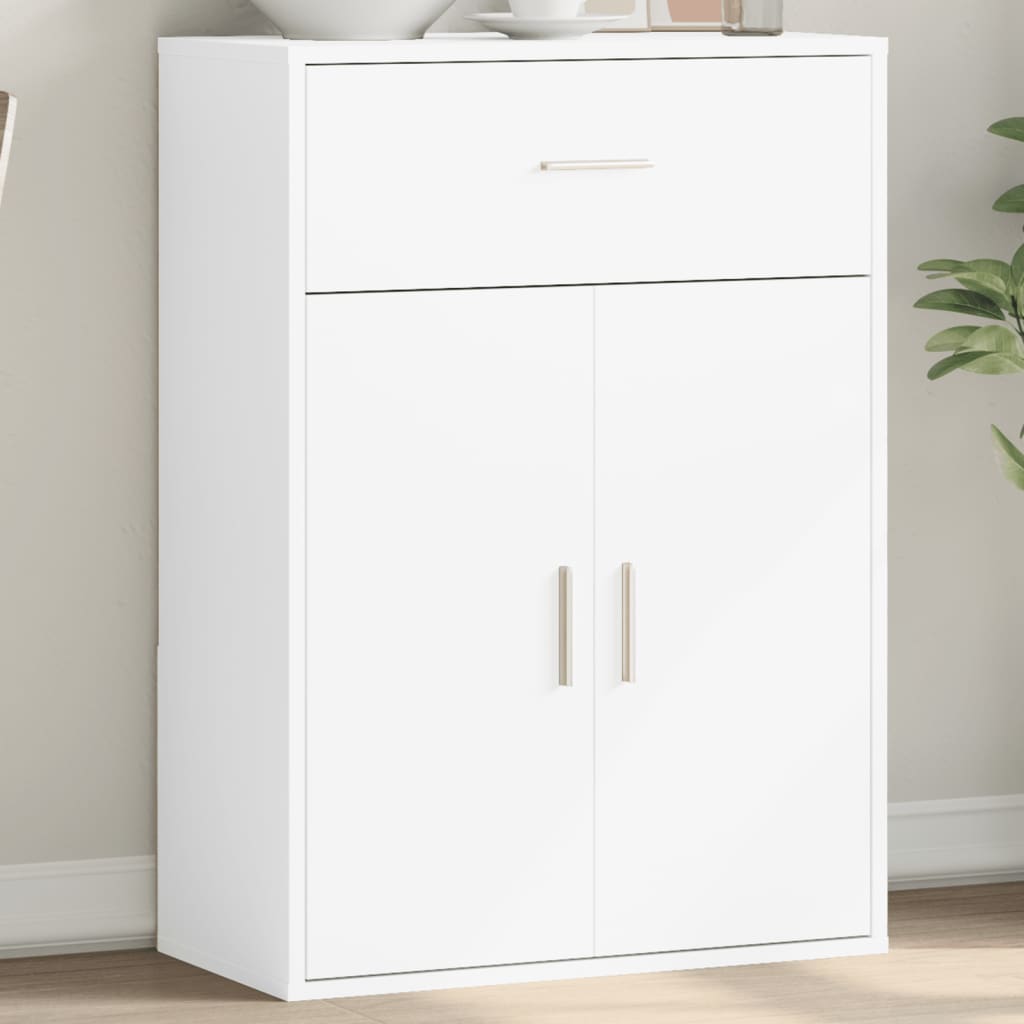 Dressoir 60x30x84 cm bewerkt hout wit is nu te koop bij PeponiXL, paradijselijk wonen!