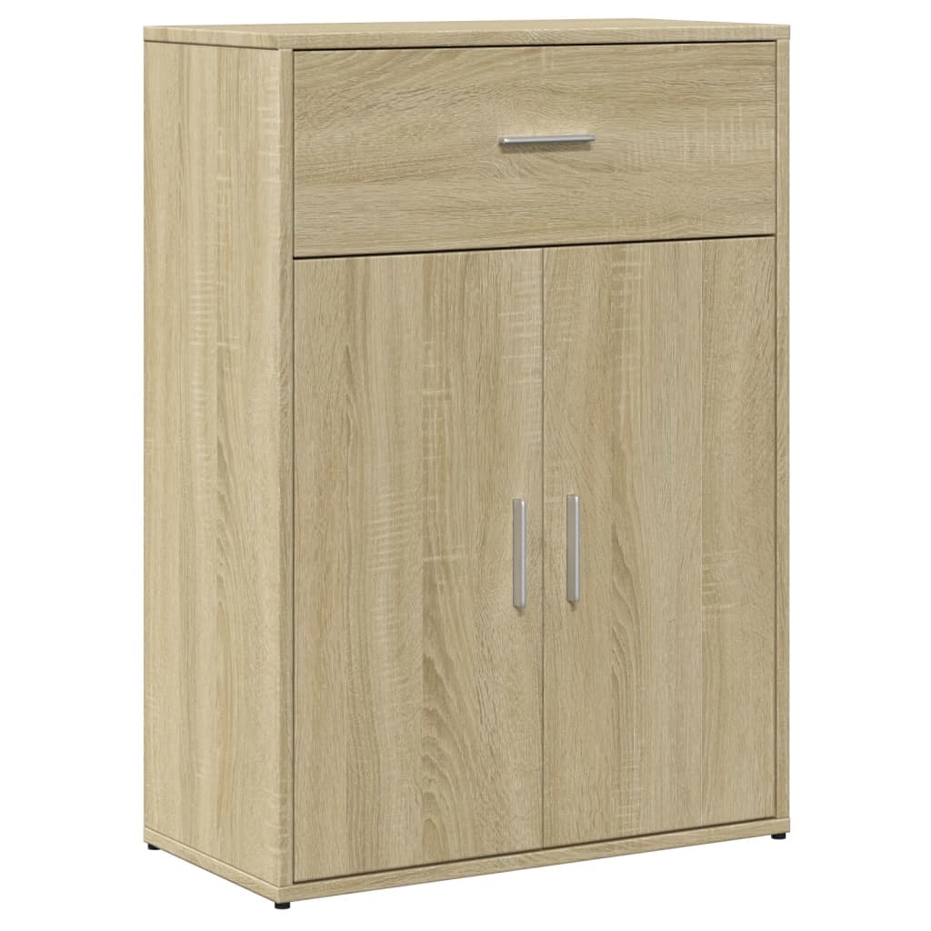 Dressoir 60x30x84 cm bewerkt hout sonoma eikenkleurig is nu te koop bij PeponiXL, paradijselijk wonen!
