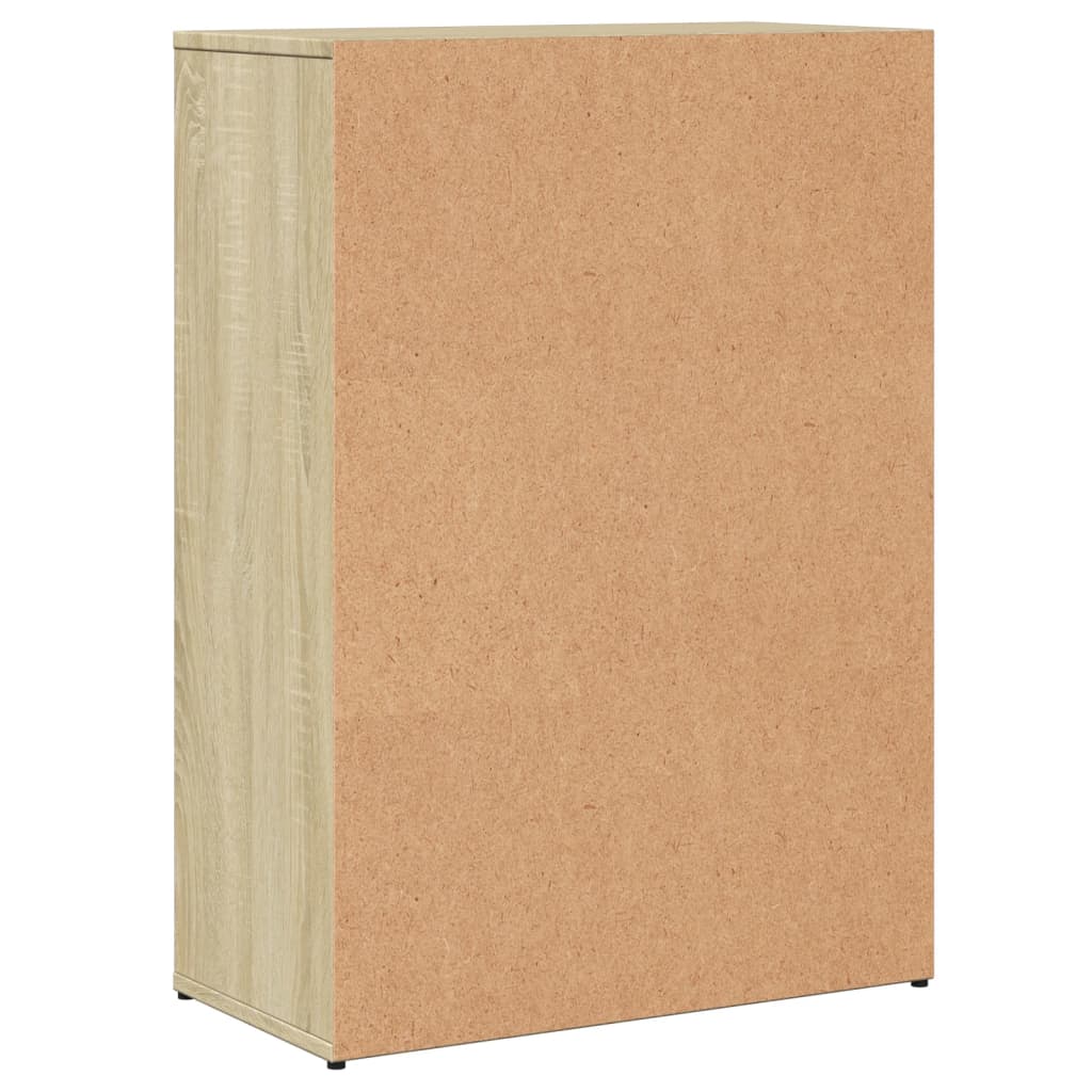 Dressoir 60x30x84 cm bewerkt hout sonoma eikenkleurig is nu te koop bij PeponiXL, paradijselijk wonen!