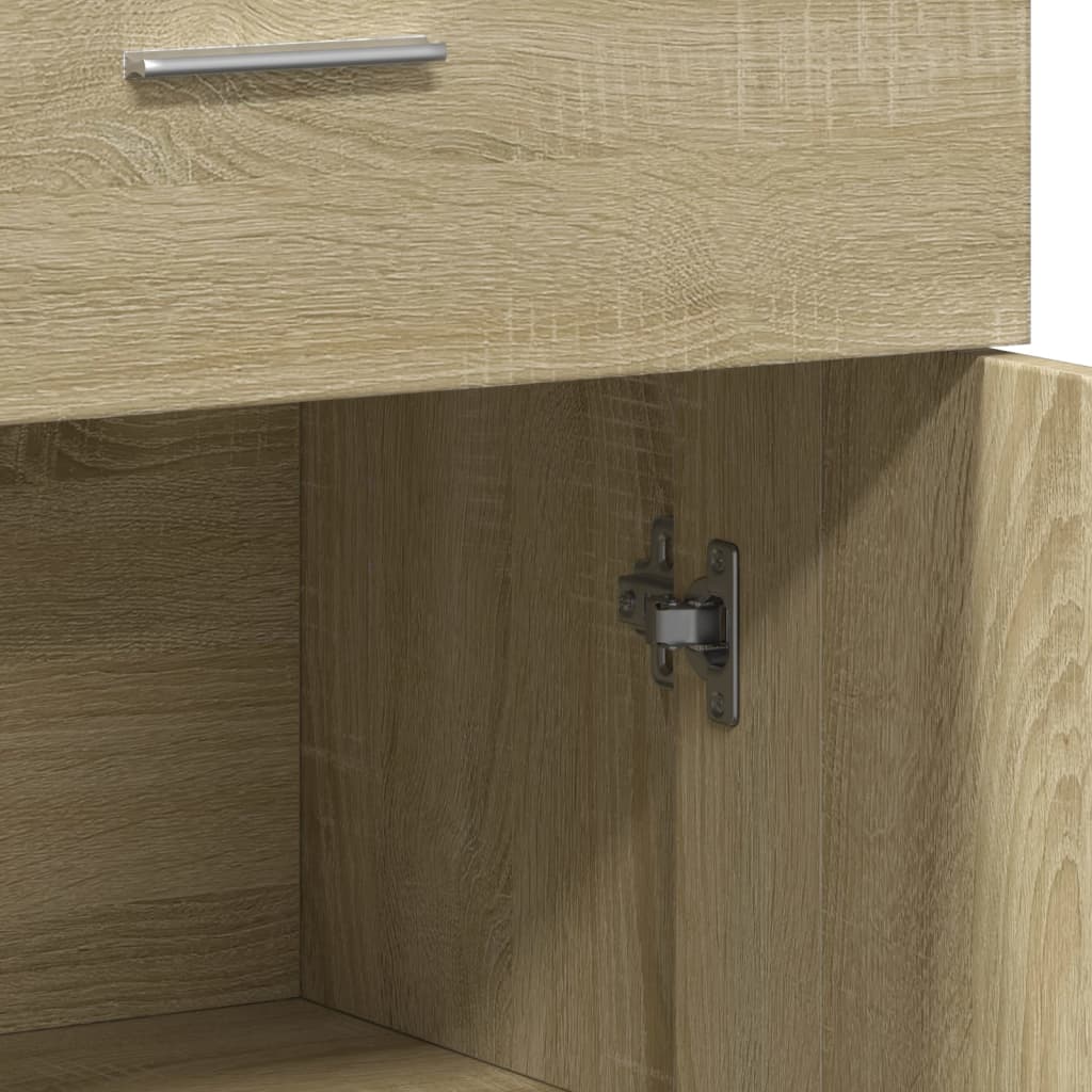 Dressoir 60x30x84 cm bewerkt hout sonoma eikenkleurig is nu te koop bij PeponiXL, paradijselijk wonen!