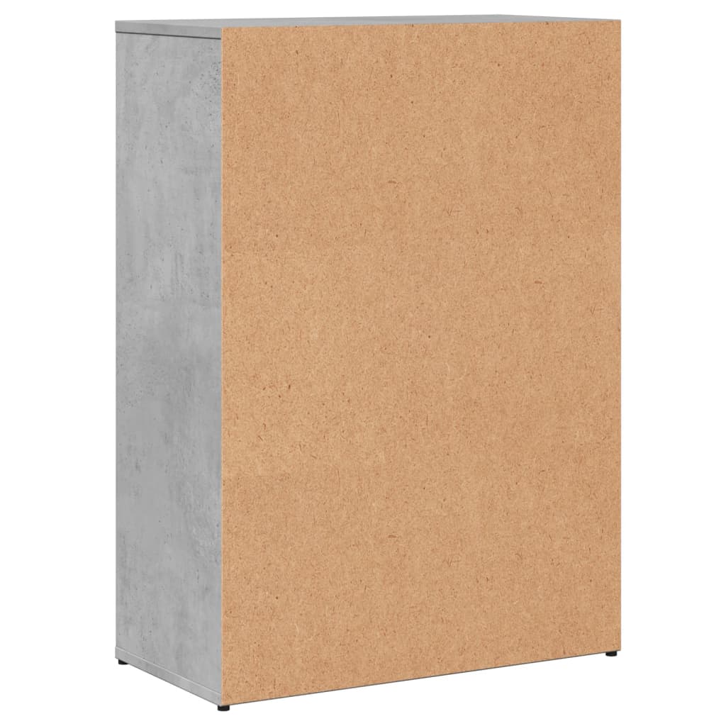 Dressoir 60x30x84 cm bewerkt hout betongrijs is nu te koop bij PeponiXL, paradijselijk wonen!