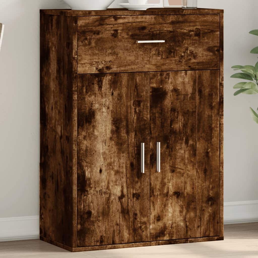 Dressoir 60x30x84 cm bewerkt hout gerookt eikenkleurig is nu te koop bij PeponiXL, paradijselijk wonen!