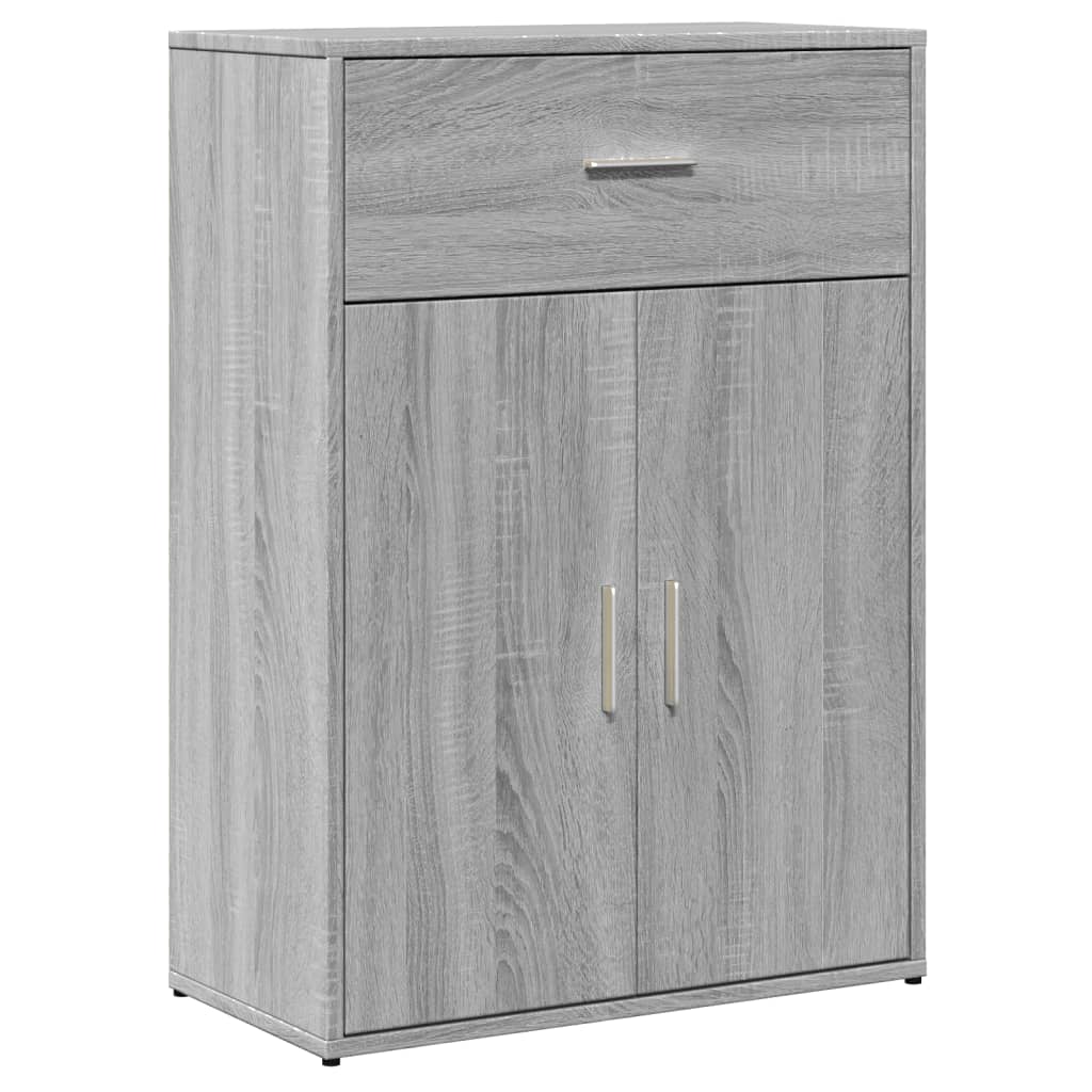 Dressoir 60x30x84 cm bewerkt hout grijs sonoma eikenkleurig is nu te koop bij PeponiXL, paradijselijk wonen!
