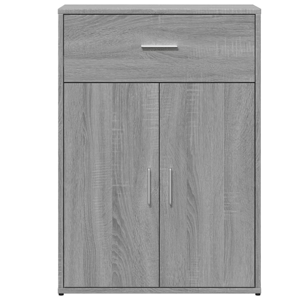 Dressoir 60x30x84 cm bewerkt hout grijs sonoma eikenkleurig is nu te koop bij PeponiXL, paradijselijk wonen!