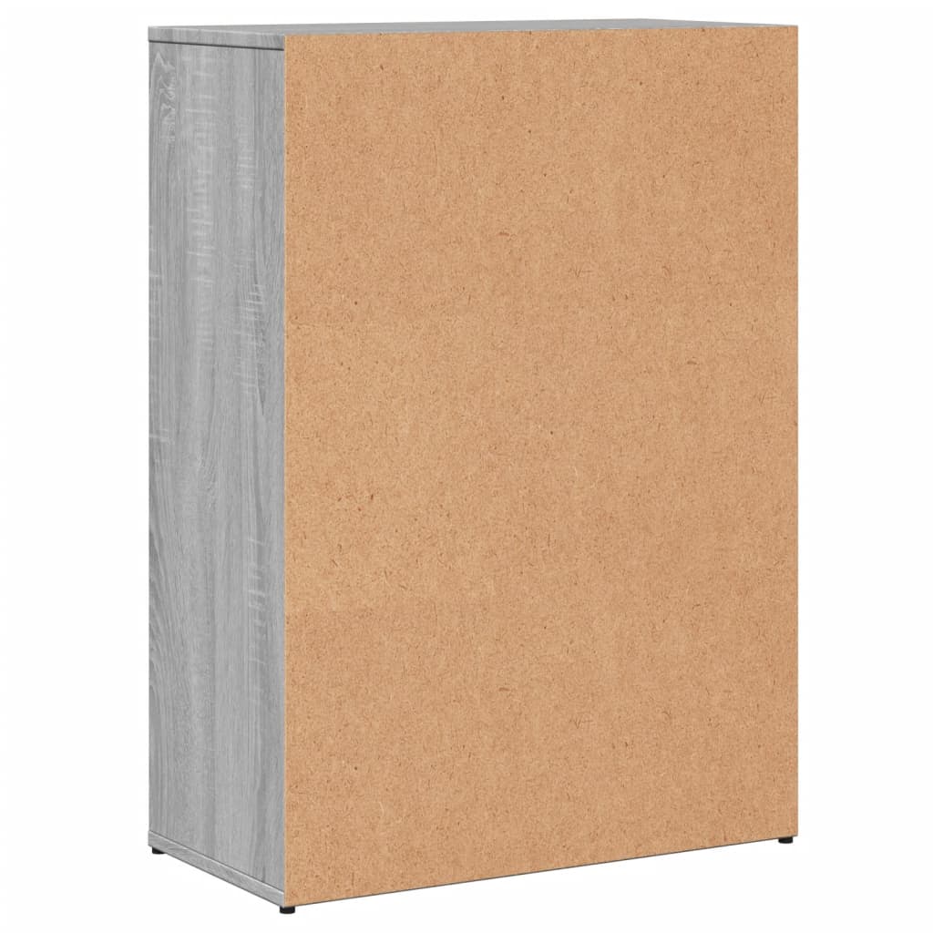 Dressoir 60x30x84 cm bewerkt hout grijs sonoma eikenkleurig is nu te koop bij PeponiXL, paradijselijk wonen!
