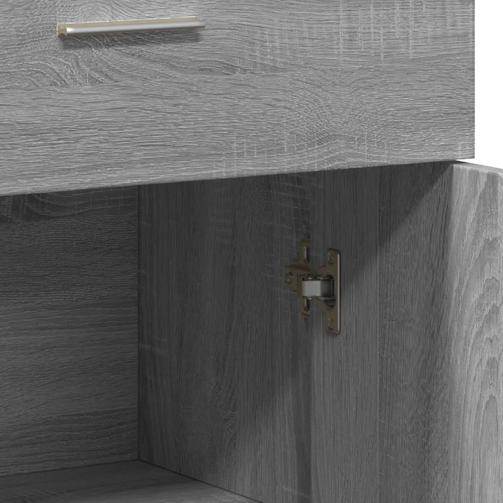 Dressoir 60x30x84 cm bewerkt hout grijs sonoma eikenkleurig is nu te koop bij PeponiXL, paradijselijk wonen!