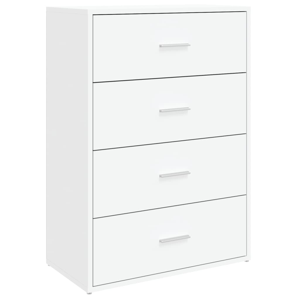 Dressoir 60x31x84 cm bewerkt hout wit is nu te koop bij PeponiXL, paradijselijk wonen!