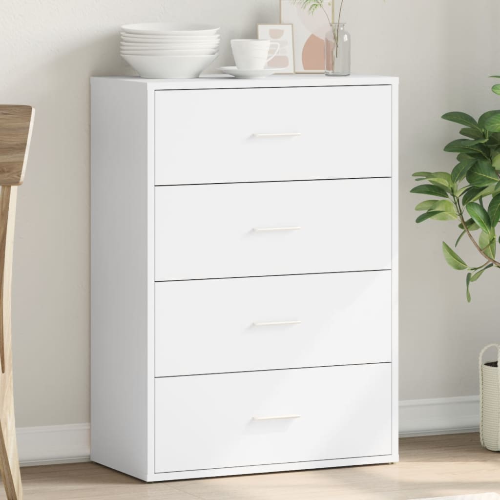 Dressoir 60x31x84 cm bewerkt hout wit is nu te koop bij PeponiXL, paradijselijk wonen!