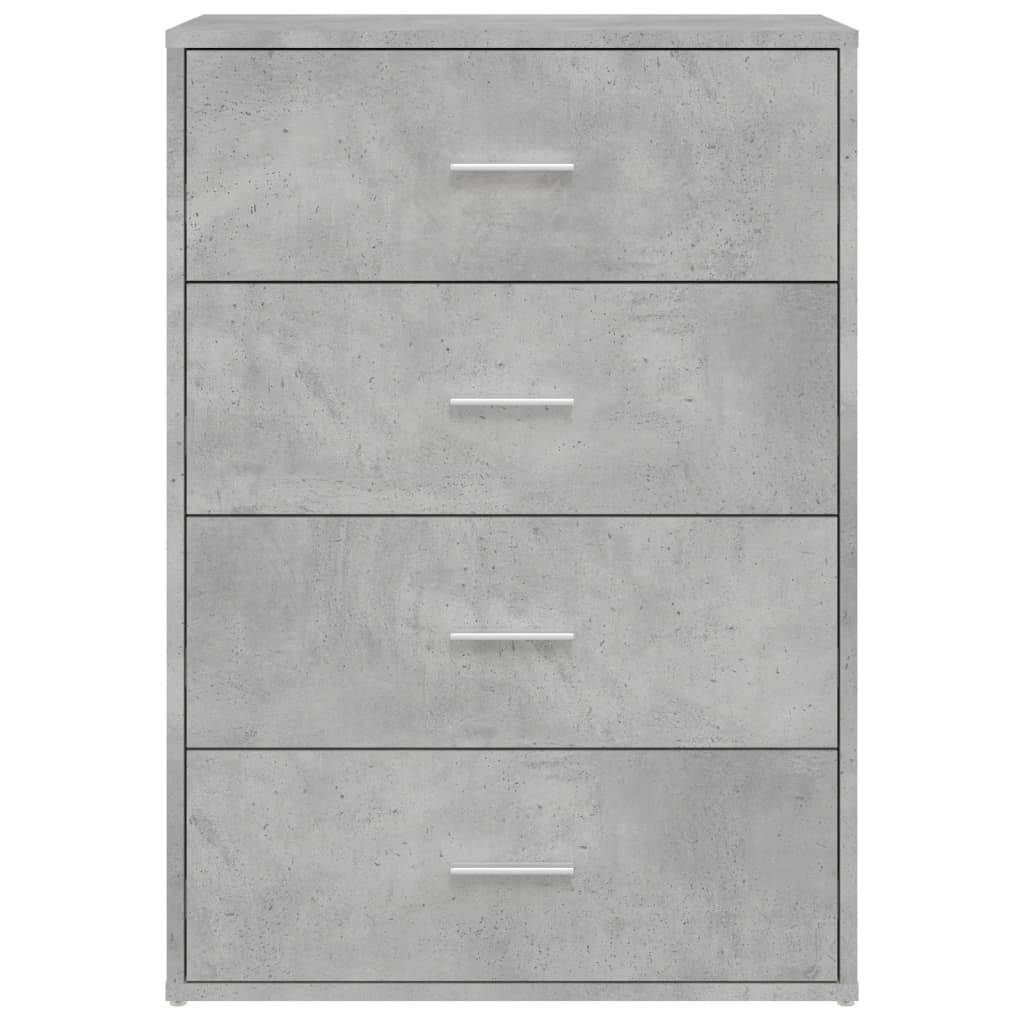 Dressoir 60x31x84 cm bewerkt hout betongrijs is nu te koop bij PeponiXL, paradijselijk wonen!