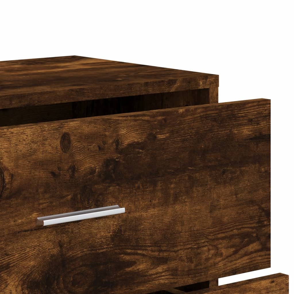Dressoir 60x31x84 cm bewerkt hout gerookt eikenkleurig is nu te koop bij PeponiXL, paradijselijk wonen!
