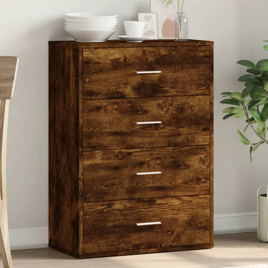 Dressoir 60x31x84 cm bewerkt hout gerookt eikenkleurig is nu te koop bij PeponiXL, paradijselijk wonen!