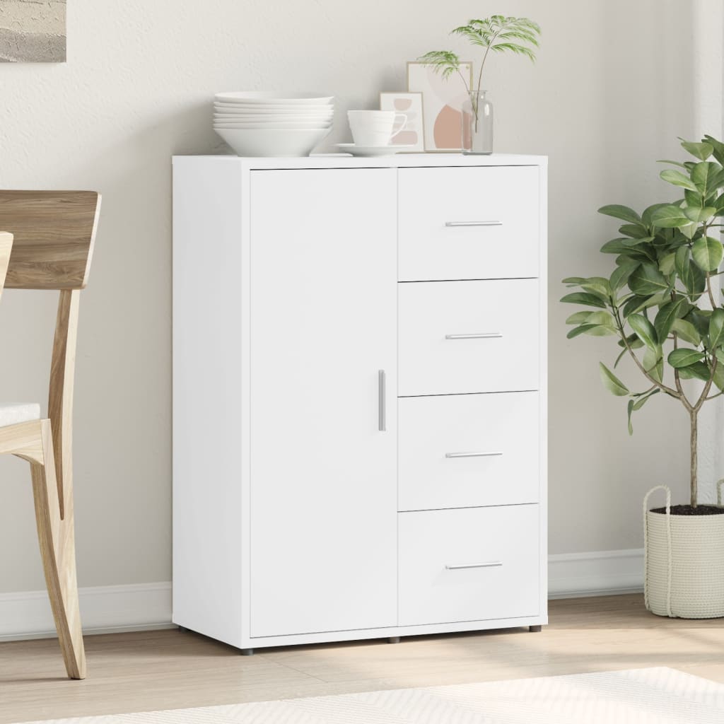 Dressoir 60x31x84 cm bewerkt hout wit is nu te koop bij PeponiXL, paradijselijk wonen!