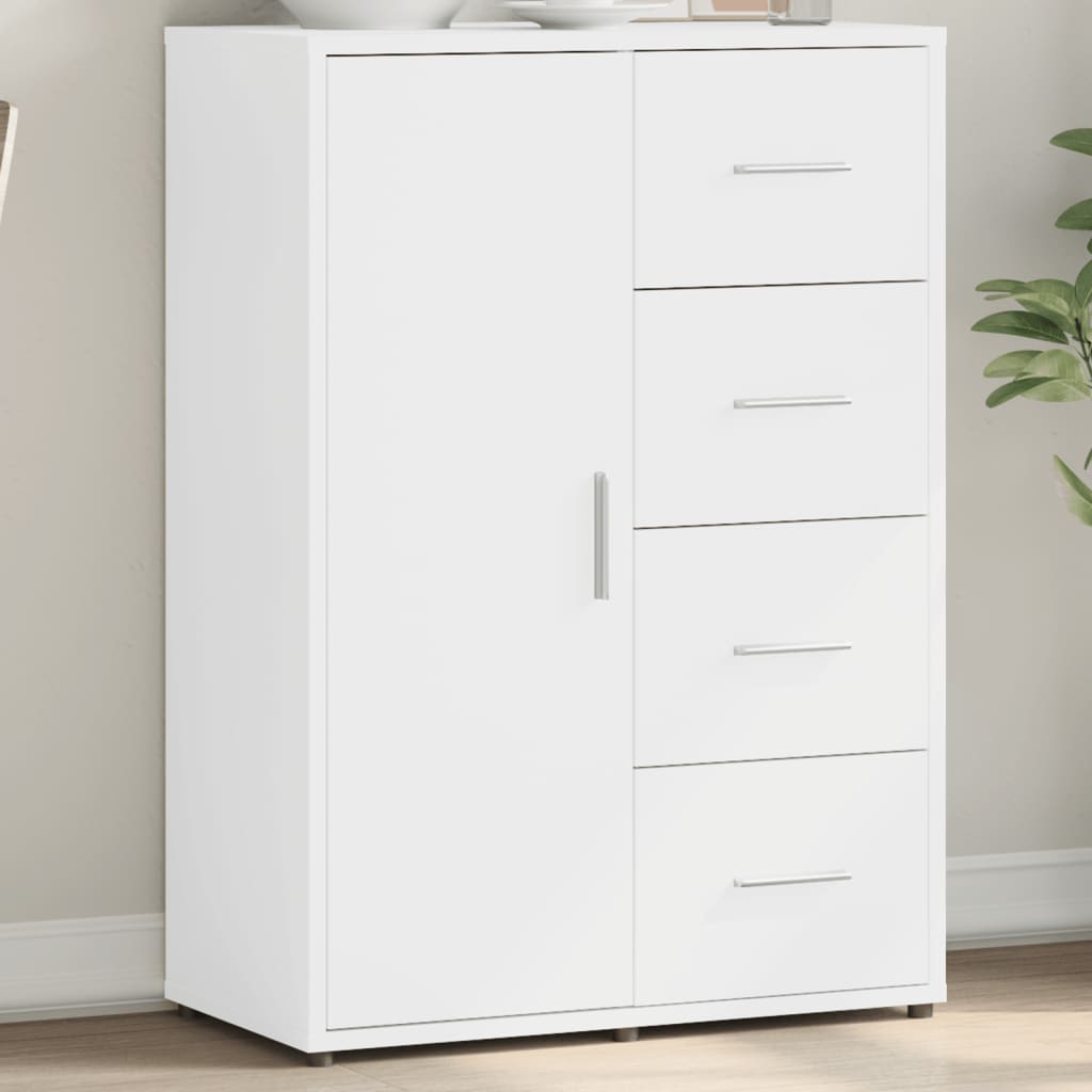 Dressoir 60x31x84 cm bewerkt hout wit is nu te koop bij PeponiXL, paradijselijk wonen!