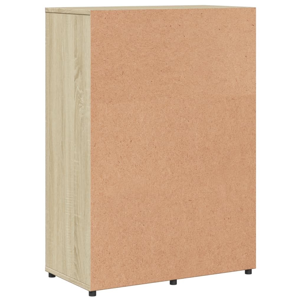 Dressoir 60x31x84 cm bewerkt hout sonoma eikenkleurig is nu te koop bij PeponiXL, paradijselijk wonen!