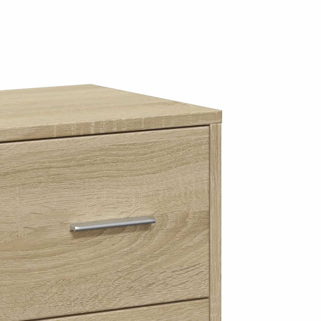 Dressoir 60x31x84 cm bewerkt hout sonoma eikenkleurig is nu te koop bij PeponiXL, paradijselijk wonen!