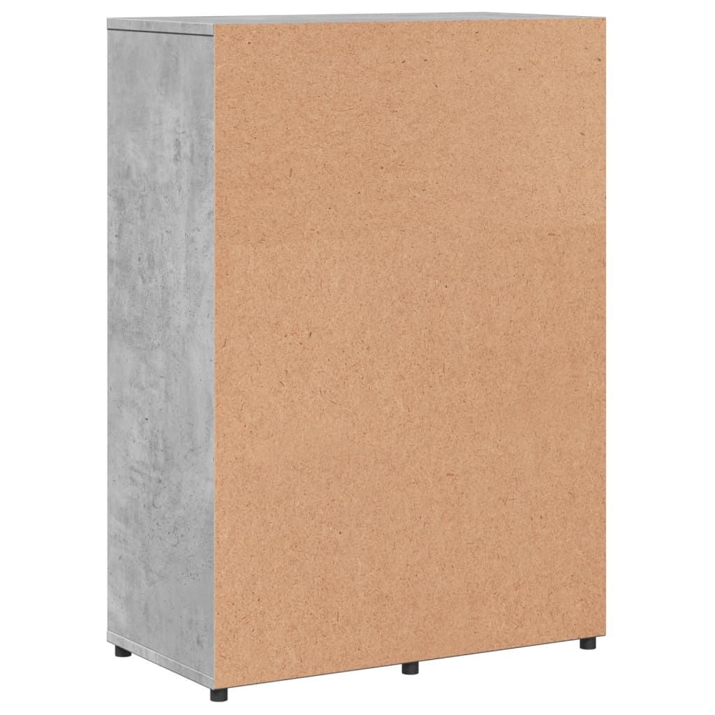 Dressoir 60x31x84 cm bewerkt hout betongrijs is nu te koop bij PeponiXL, paradijselijk wonen!