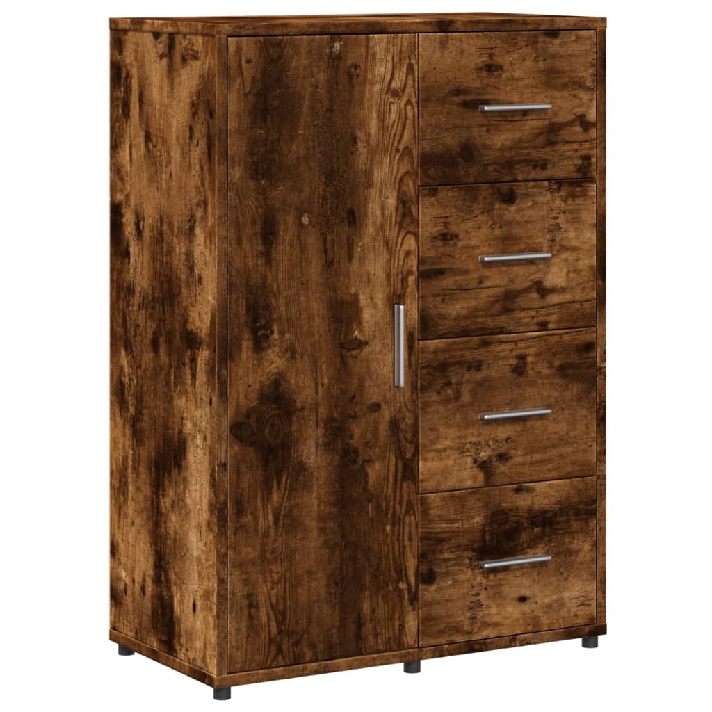 Dressoir 60x31x84 cm bewerkt hout gerookt eikenkleurig is nu te koop bij PeponiXL, paradijselijk wonen!