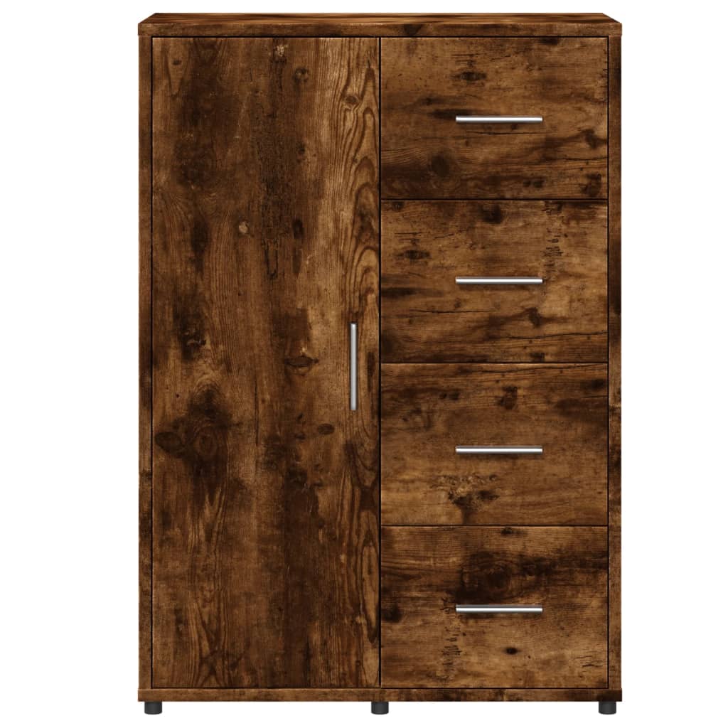 Dressoir 60x31x84 cm bewerkt hout gerookt eikenkleurig is nu te koop bij PeponiXL, paradijselijk wonen!