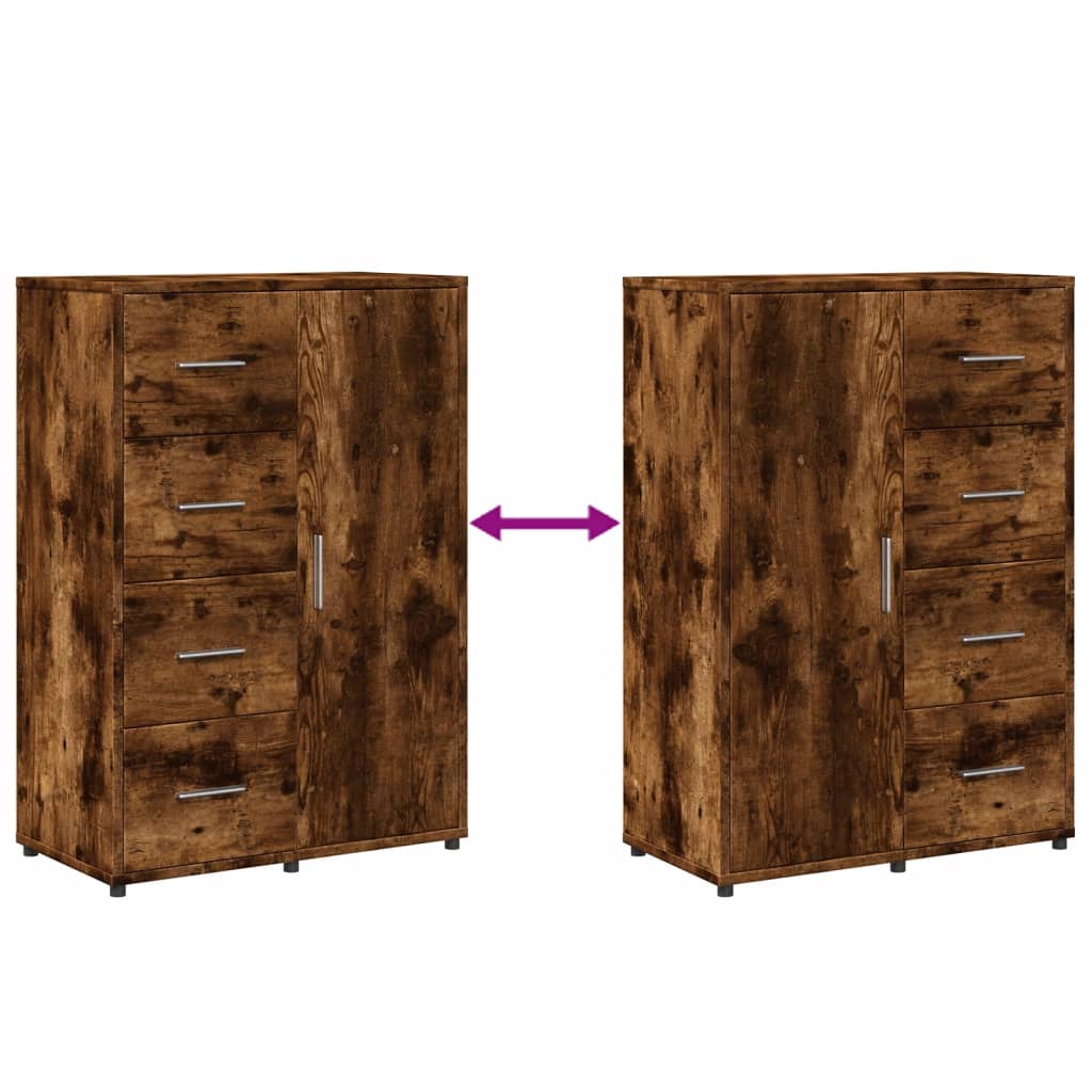 Dressoir 60x31x84 cm bewerkt hout gerookt eikenkleurig is nu te koop bij PeponiXL, paradijselijk wonen!
