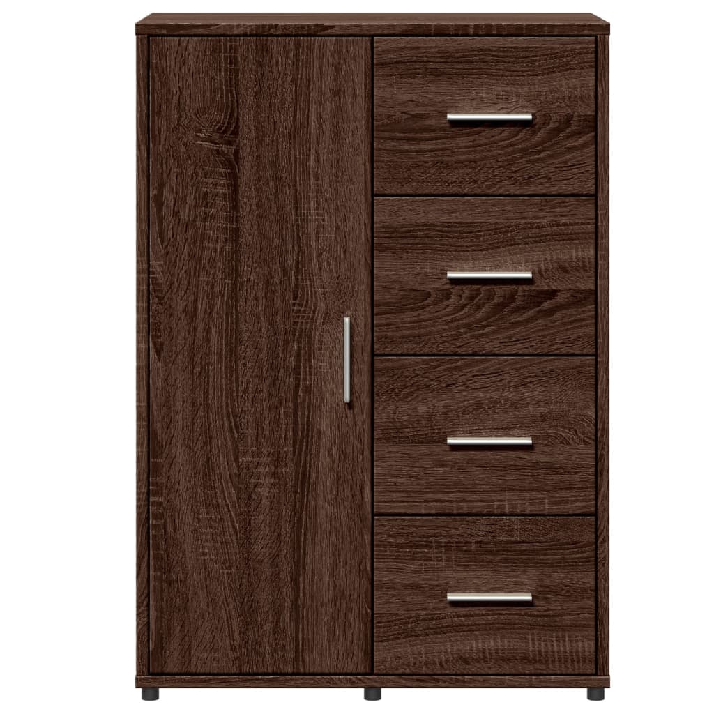 Dressoir 60x31x84 cm bewerkt hout bruin eikenkleur is nu te koop bij PeponiXL, paradijselijk wonen!