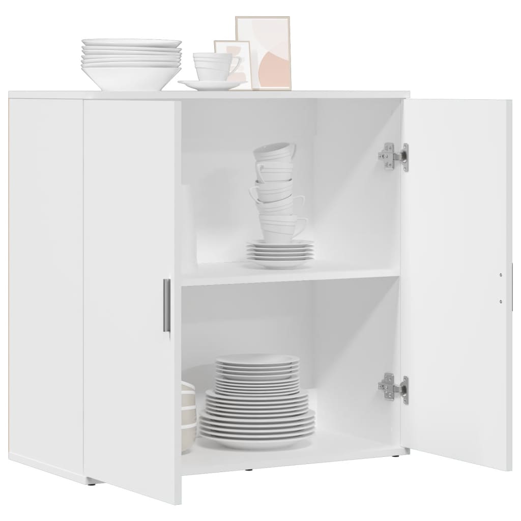 Dressoir 79x38x80 cm bewerkt hout wit is nu te koop bij PeponiXL, paradijselijk wonen!