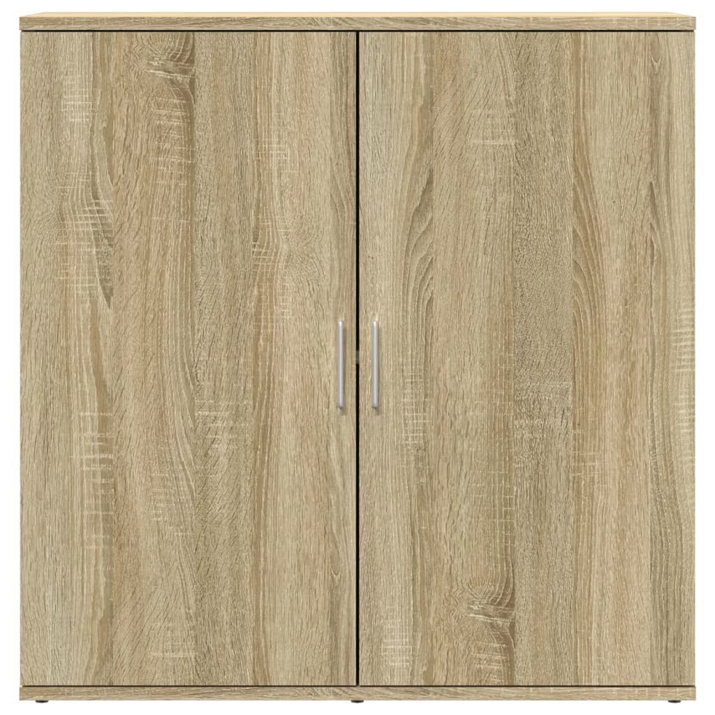 Dressoir 79x38x80 cm bewerkt hout sonoma eikenkleurig is nu te koop bij PeponiXL, paradijselijk wonen!