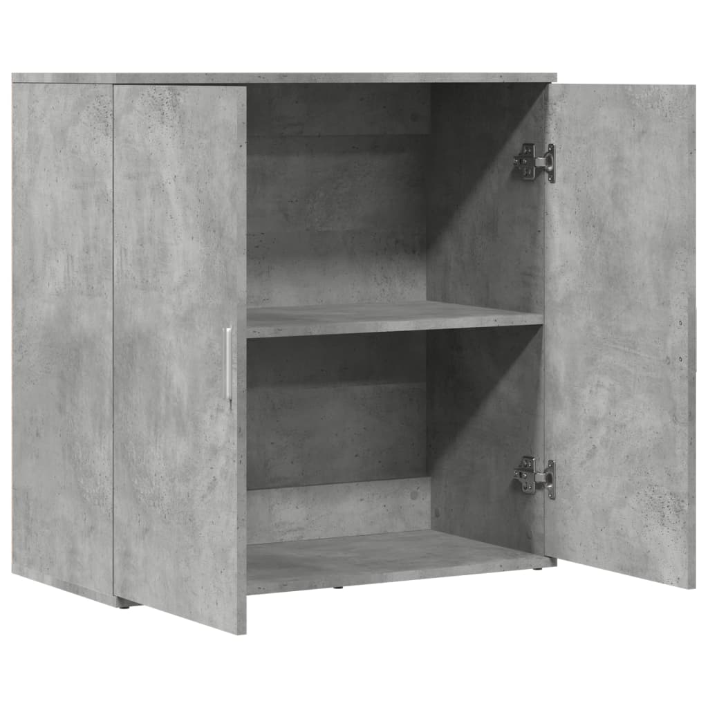 Dressoir 79x38x80 cm bewerkt hout betongrijs is nu te koop bij PeponiXL, paradijselijk wonen!