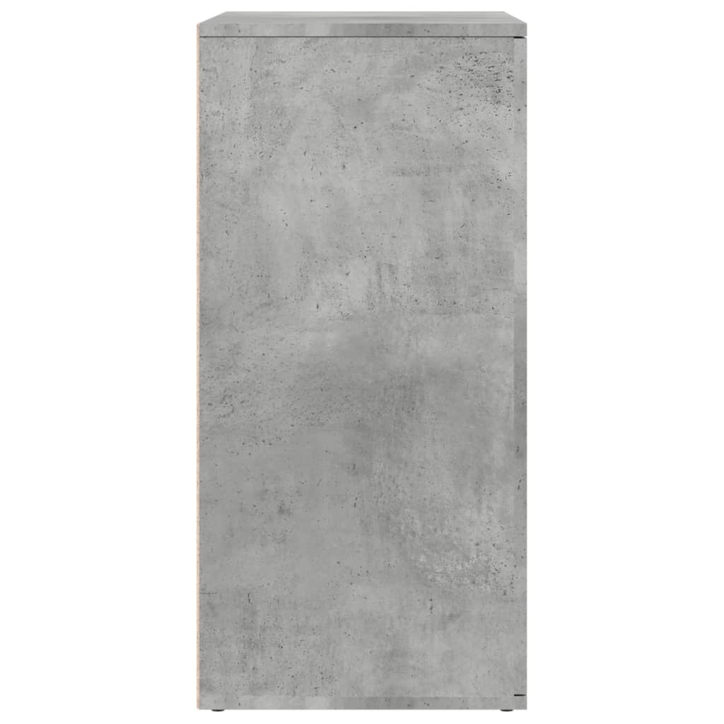 Dressoir 79x38x80 cm bewerkt hout betongrijs is nu te koop bij PeponiXL, paradijselijk wonen!