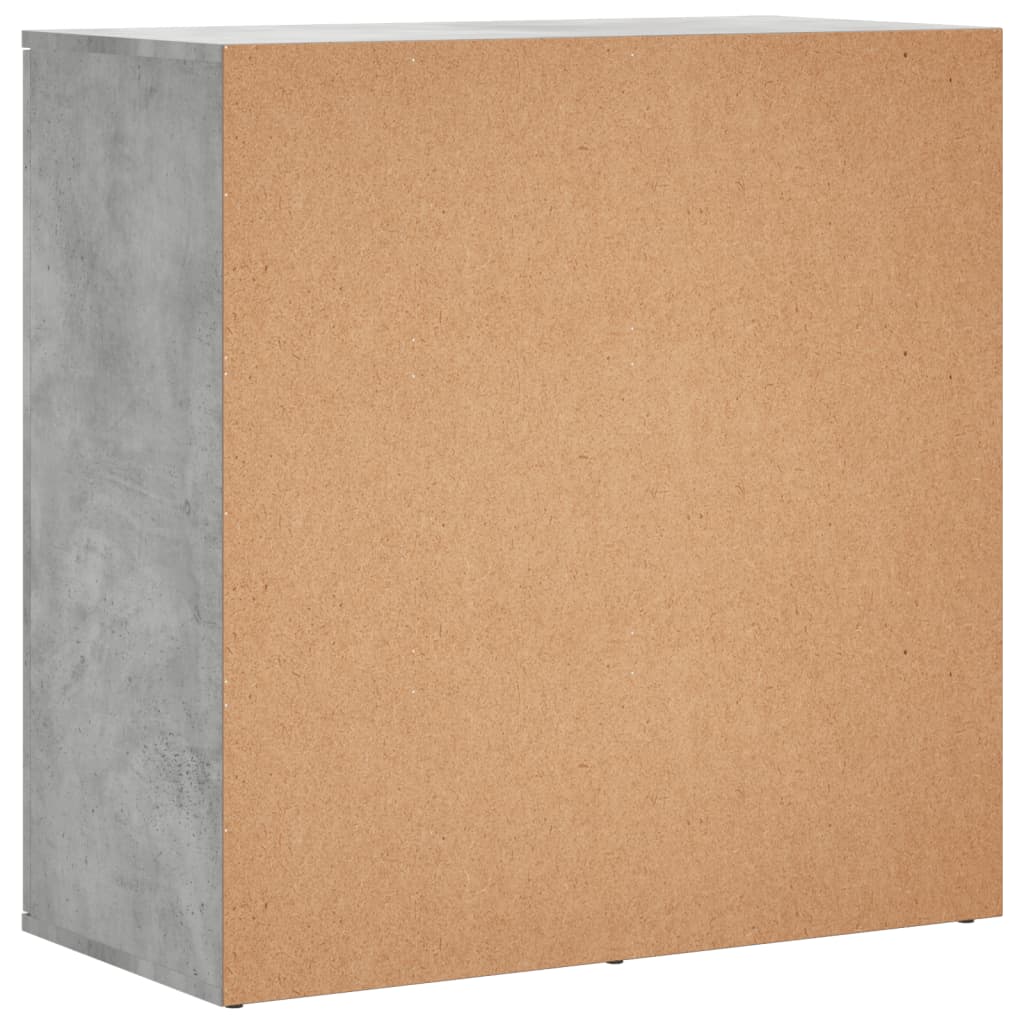 Dressoir 79x38x80 cm bewerkt hout betongrijs is nu te koop bij PeponiXL, paradijselijk wonen!