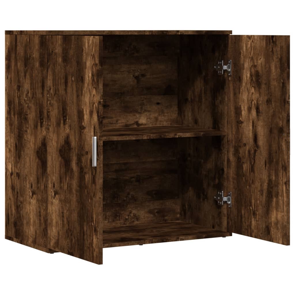 Dressoir 79x38x80 cm bewerkt hout gerookt eikenkleurig is nu te koop bij PeponiXL, paradijselijk wonen!