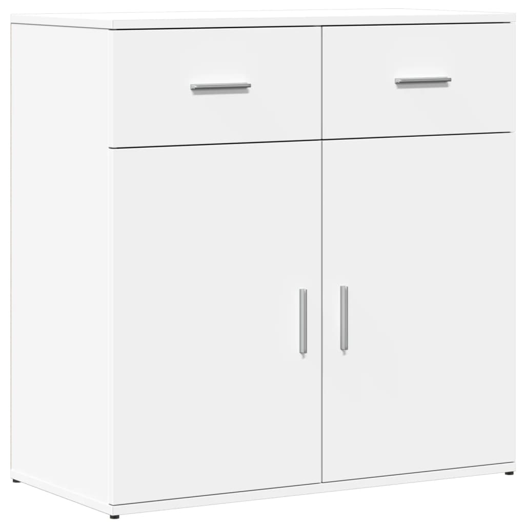 Dressoir 79x38x80 cm bewerkt hout wit is nu te koop bij PeponiXL, paradijselijk wonen!