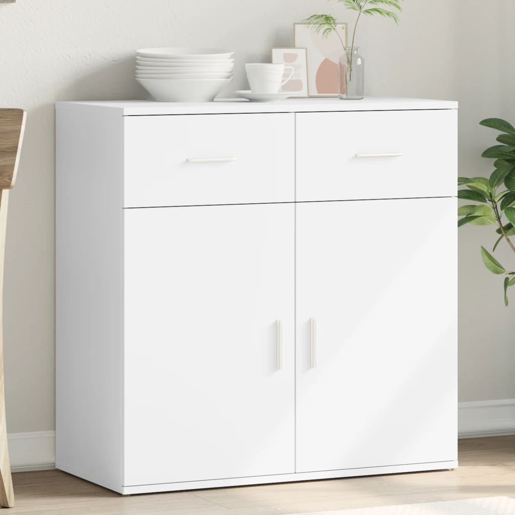 Dressoir 79x38x80 cm bewerkt hout wit is nu te koop bij PeponiXL, paradijselijk wonen!