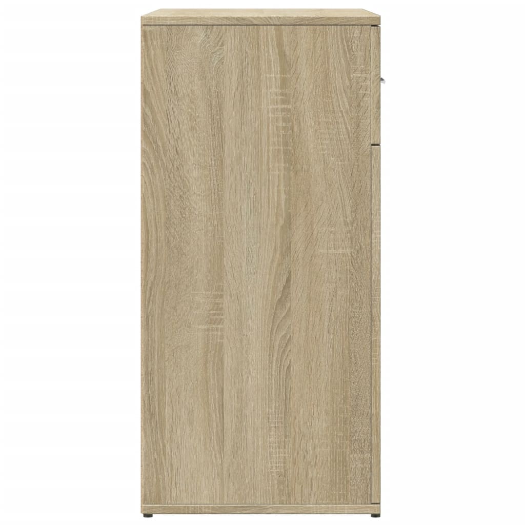 Dressoir 79x38x80 cm bewerkt hout sonoma eikenkleurig is nu te koop bij PeponiXL, paradijselijk wonen!