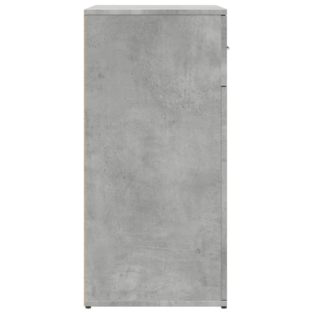 Dressoir 79x38x80 cm bewerkt hout betongrijs is nu te koop bij PeponiXL, paradijselijk wonen!