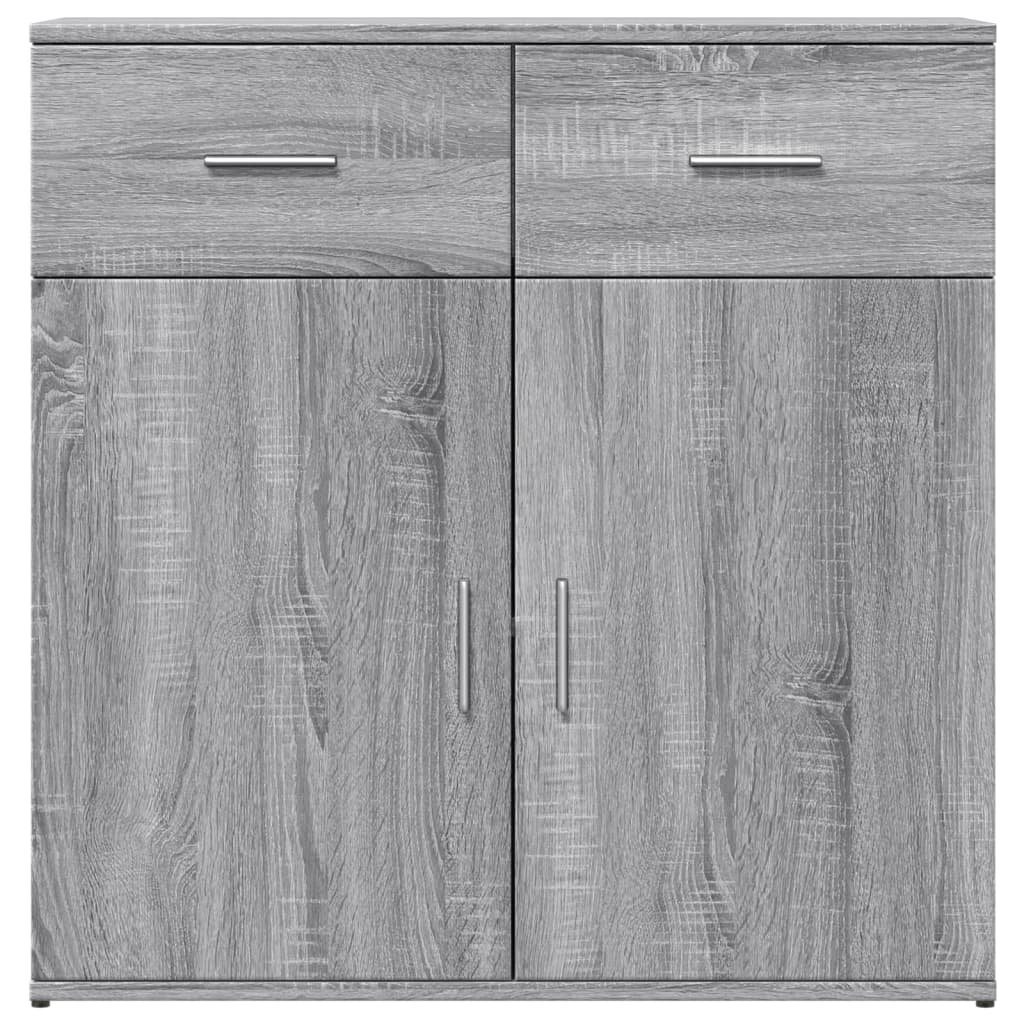 Dressoir 79x38x80 cm bewerkt hout grijs sonoma is nu te koop bij PeponiXL, paradijselijk wonen!