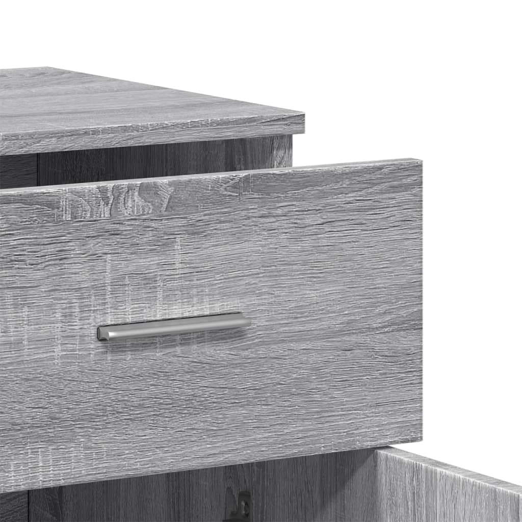 Dressoir 79x38x80 cm bewerkt hout grijs sonoma is nu te koop bij PeponiXL, paradijselijk wonen!