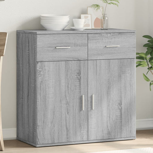 Dressoir 79x38x80 cm bewerkt hout grijs sonoma is nu te koop bij PeponiXL, paradijselijk wonen!