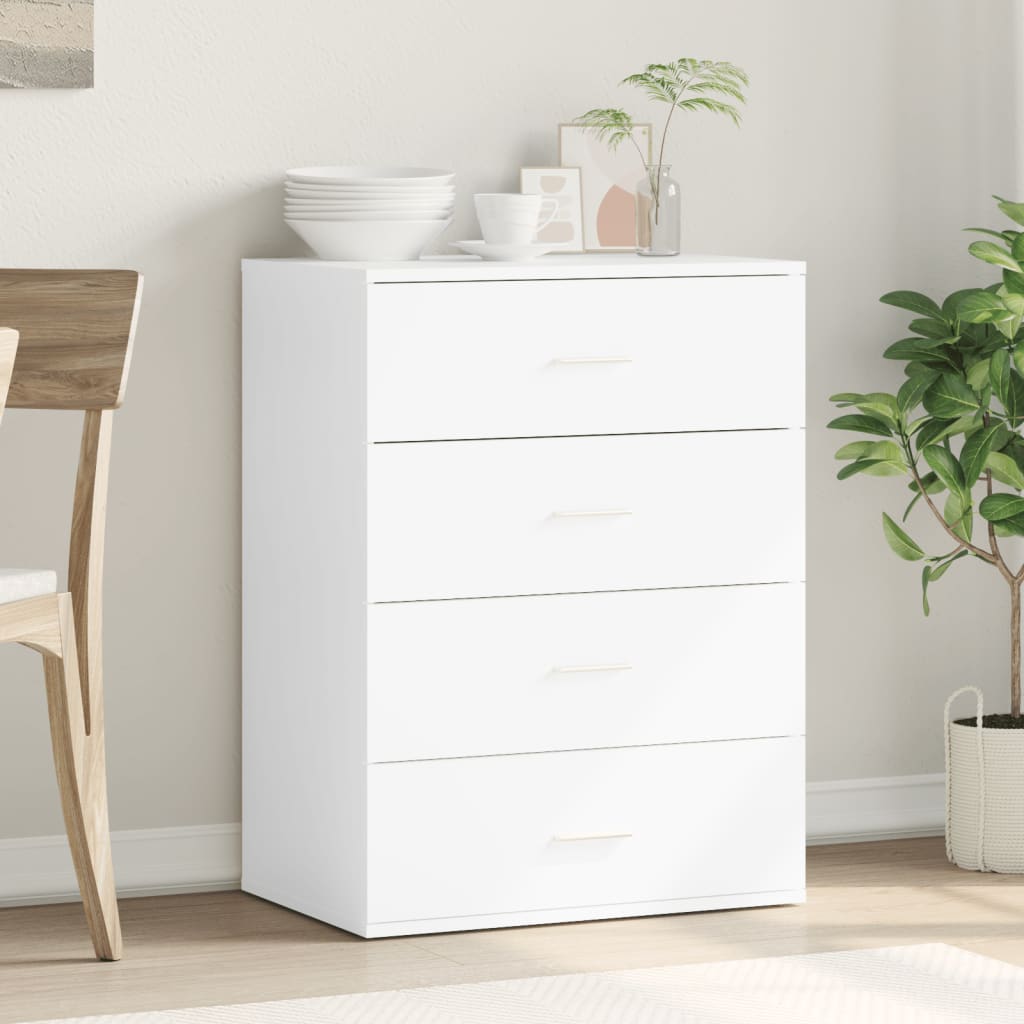 Dressoir 60x39x80 cm bewerkt hout wit is nu te koop bij PeponiXL, paradijselijk wonen!
