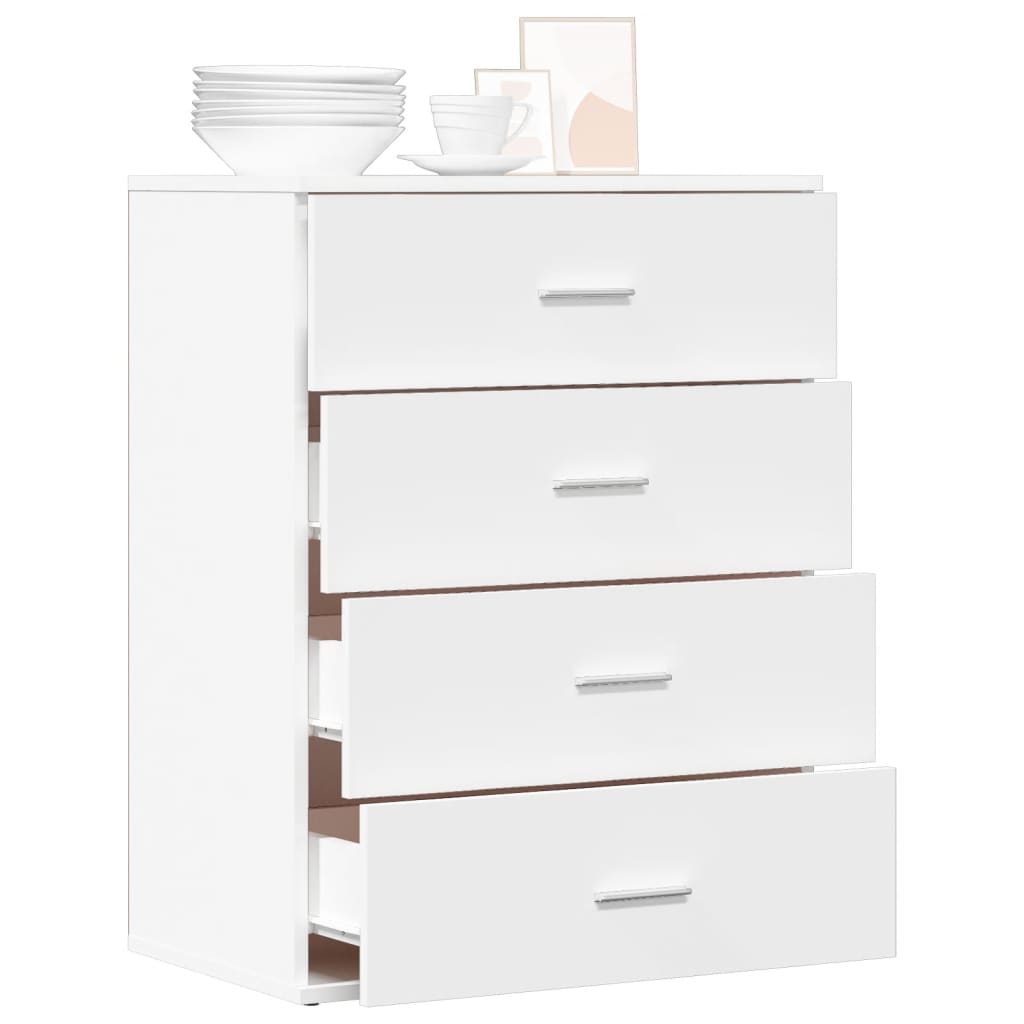 Dressoir 60x39x80 cm bewerkt hout wit is nu te koop bij PeponiXL, paradijselijk wonen!