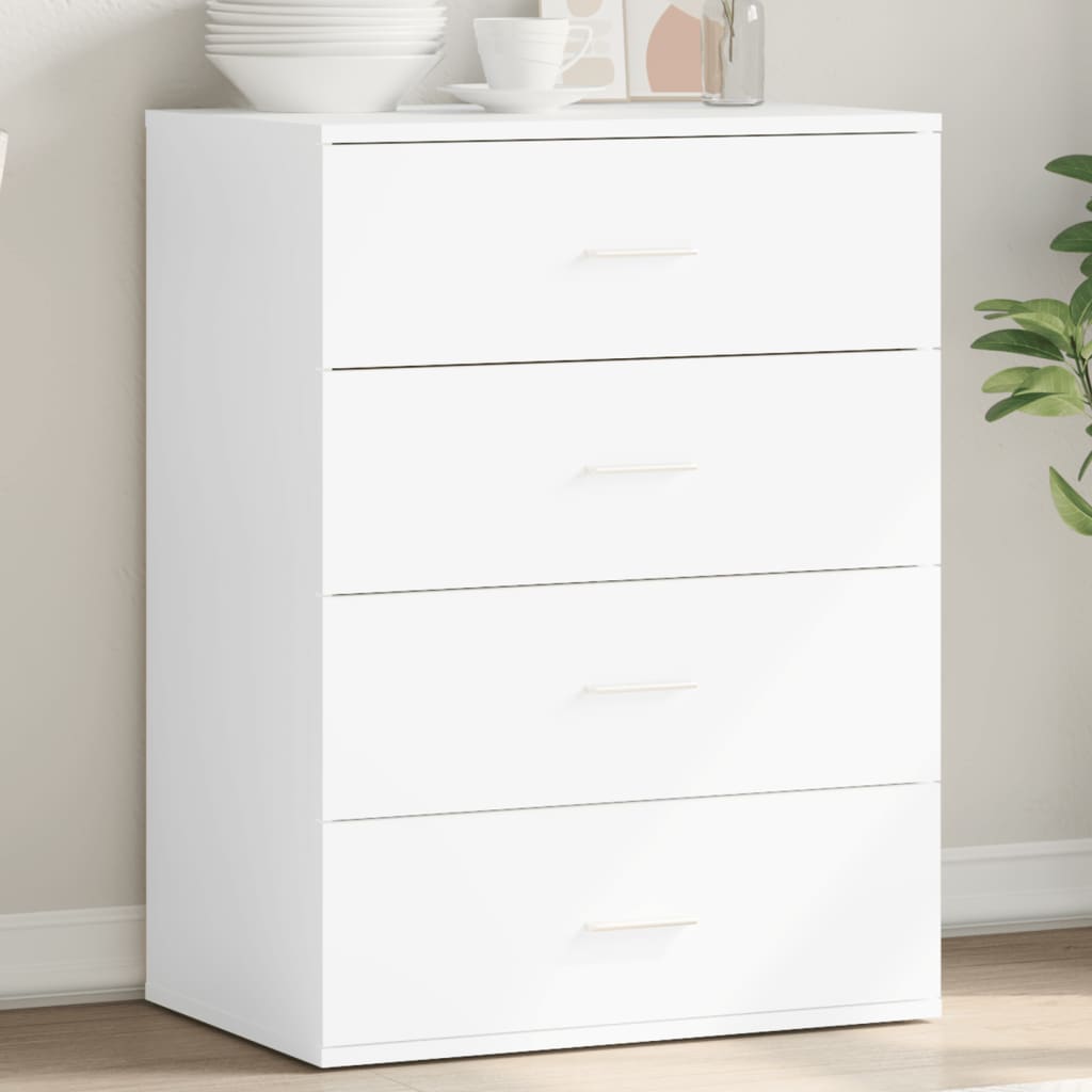 Dressoir 60x39x80 cm bewerkt hout wit is nu te koop bij PeponiXL, paradijselijk wonen!