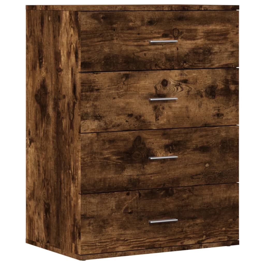 Dressoir 60x39x80 cm bewerkt hout gerookt eikenkleurig is nu te koop bij PeponiXL, paradijselijk wonen!