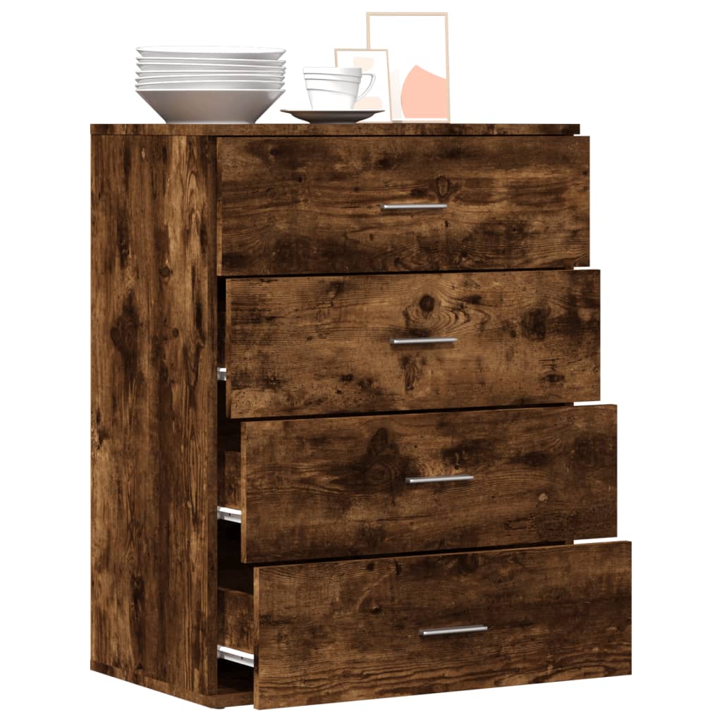 Dressoir 60x39x80 cm bewerkt hout gerookt eikenkleurig is nu te koop bij PeponiXL, paradijselijk wonen!
