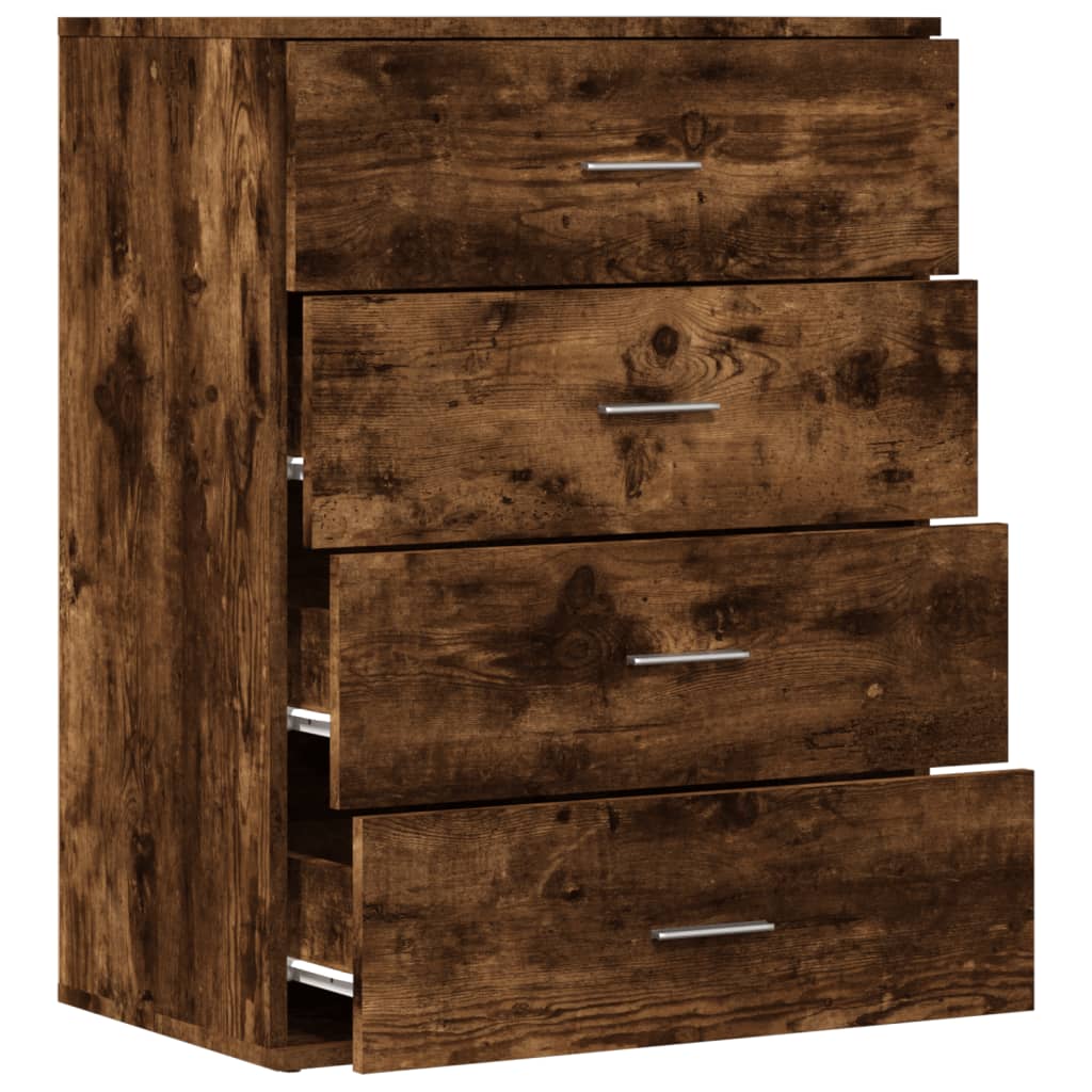Dressoir 60x39x80 cm bewerkt hout gerookt eikenkleurig is nu te koop bij PeponiXL, paradijselijk wonen!