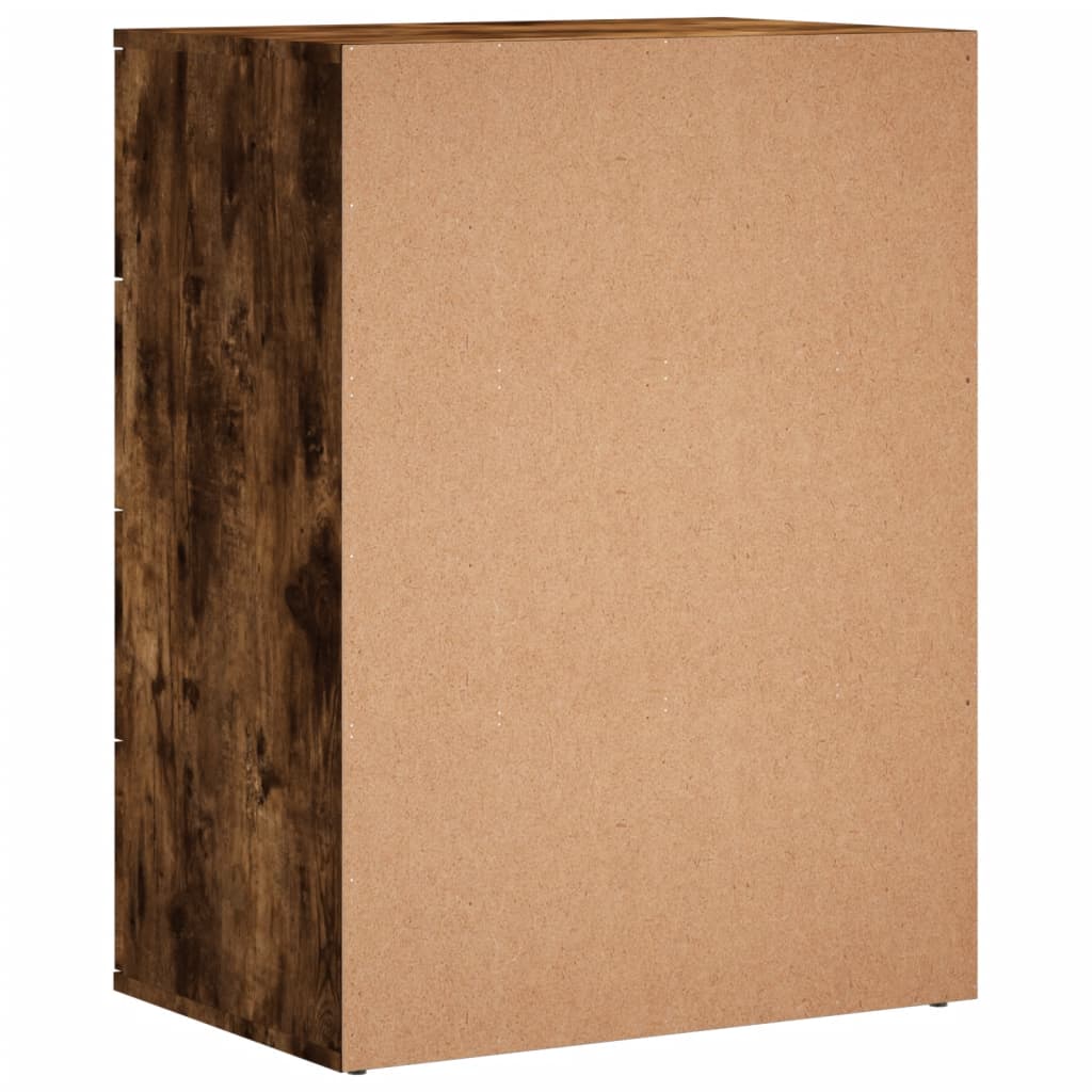 Dressoir 60x39x80 cm bewerkt hout gerookt eikenkleurig is nu te koop bij PeponiXL, paradijselijk wonen!