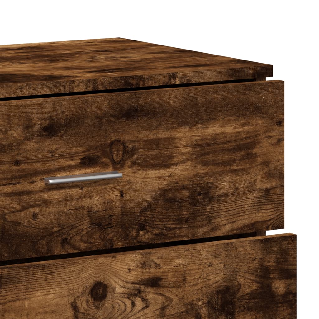 Dressoir 60x39x80 cm bewerkt hout gerookt eikenkleurig is nu te koop bij PeponiXL, paradijselijk wonen!